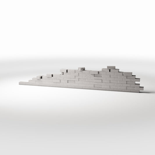 Productfoto diorama en modelbouw 0: Diorama-bouwdetail: beschadigde bakstenen muur, type 3 (Ref. 1626D)