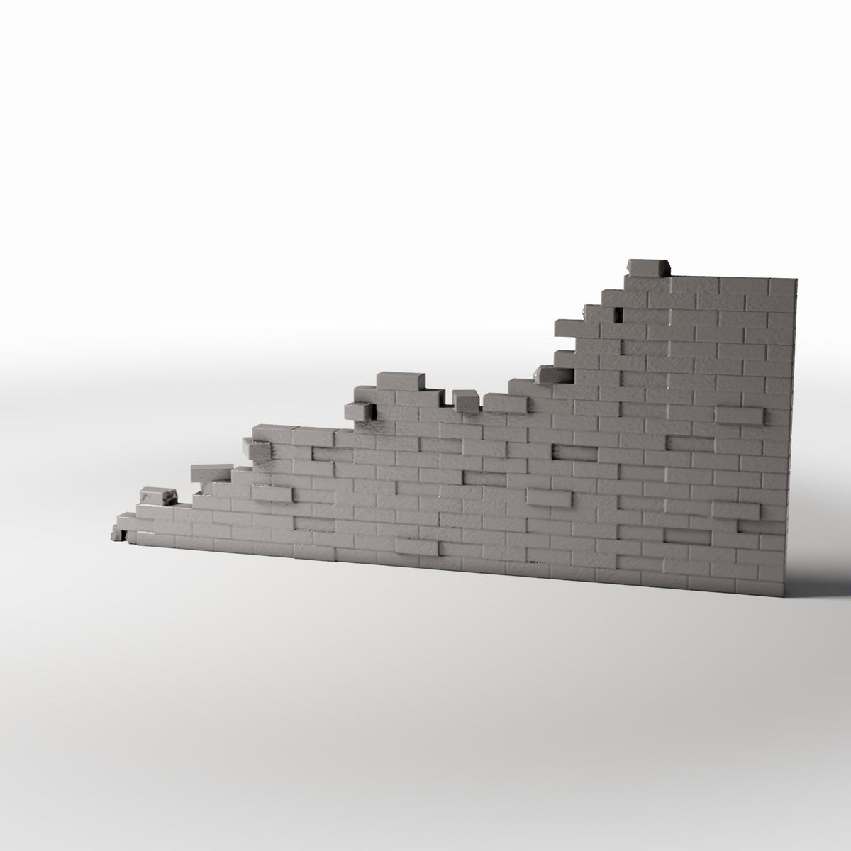 Productfoto diorama en modelbouw 0: Dioramagebouw: beschadigde bakstenen muur als bouwdetail (Ref. 1627D)