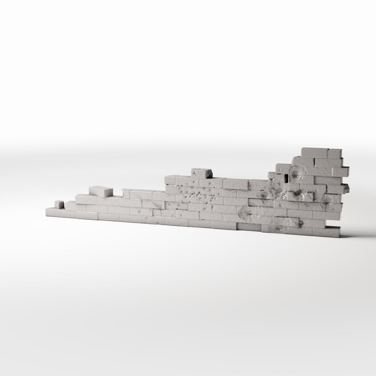 Productfoto diorama en modelbouw 0: Dioramagebouw: beschadigde bakstenen muur als veldversterking (Ref. 1633D)
