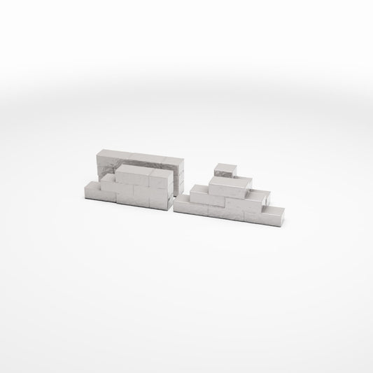 Productfoto diorama en modelbouw 0: Dioramabouwelementen: muurdelen voor veldkampen (Ref. 1636D)