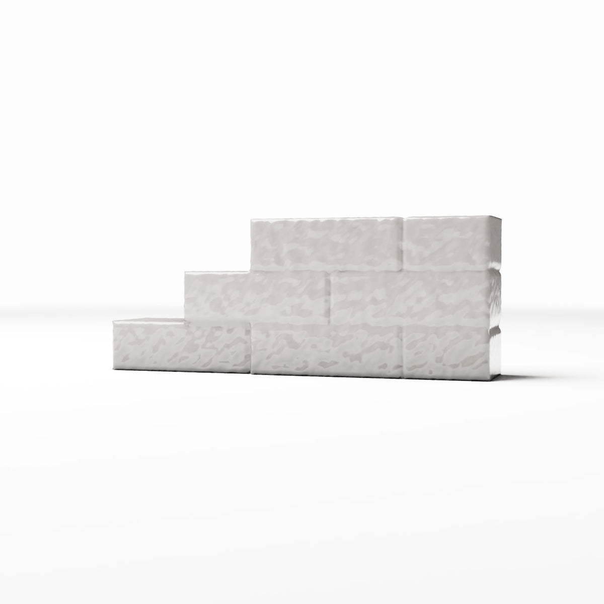 Productfoto diorama en modelbouw 0: Diorama-architectuur: getrapt bakstenen muursegment (Ref. 1642D)