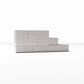 Productfoto diorama en modelbouw 3: Diorama-architectuur: getrapt bakstenen muursegment (Ref. 1642D)