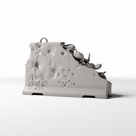 Productfoto diorama en modelbouw 0: Militair diorama: verweerde betonnen versperring type C (Ref. 1664D)