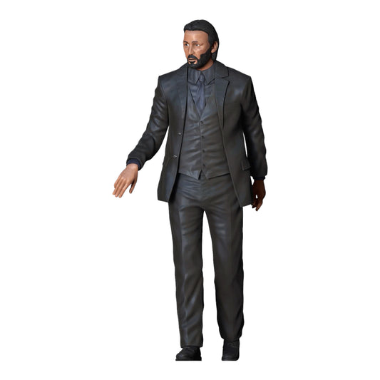Produktfoto Diorama und Modellbau Miniatur Figur: stehender Mann in Ledermantel öffnet Tür