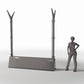 Diorama Modellbau Produktfoto 1: Diorama Militär: Doppelpfosten-Zaunelement ohne Draht (Ref. 1681D)