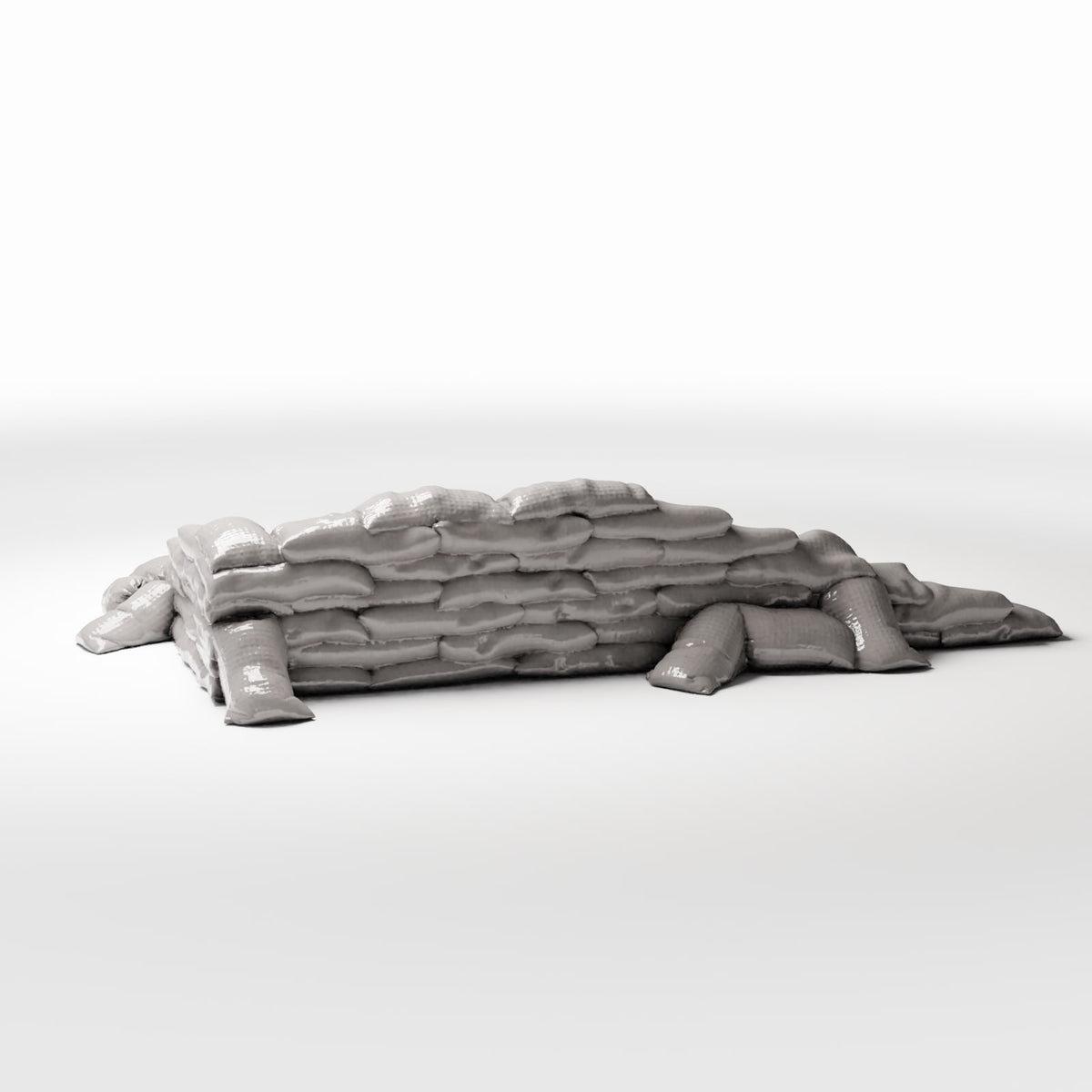 Productfoto diorama en modelbouw 3: Militair diorama: zandzakversperring voor een antitankstelling (Ref. 1778D)