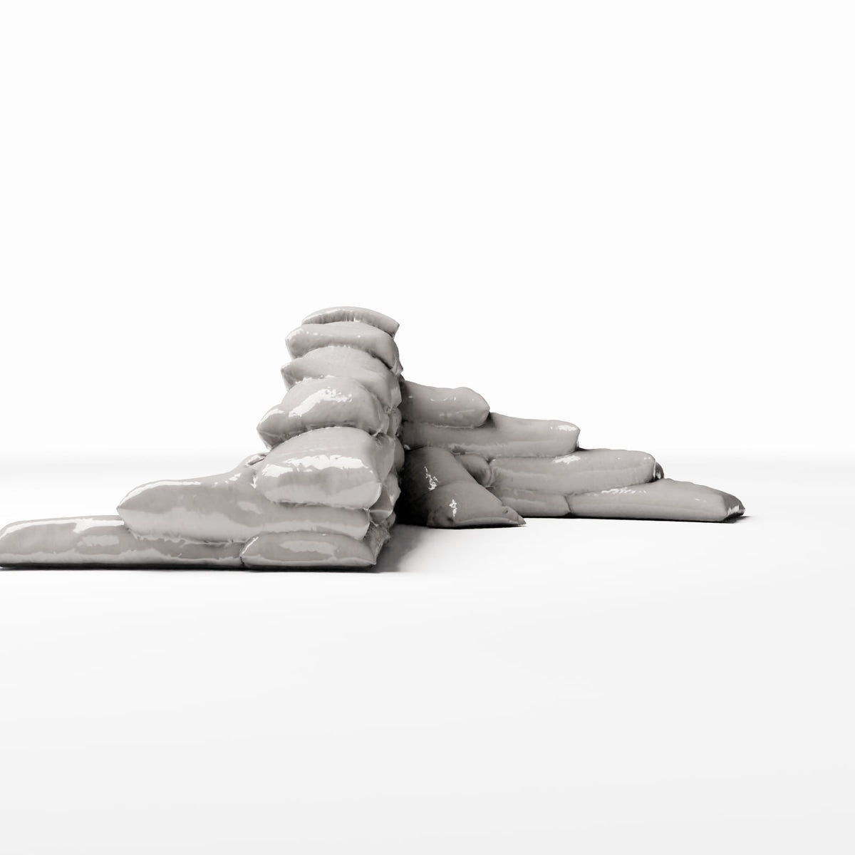 Productfoto diorama en modelbouw 2: Militair diorama: zandzakbarricade als verdedigingsstelling (Ref. 1781D)