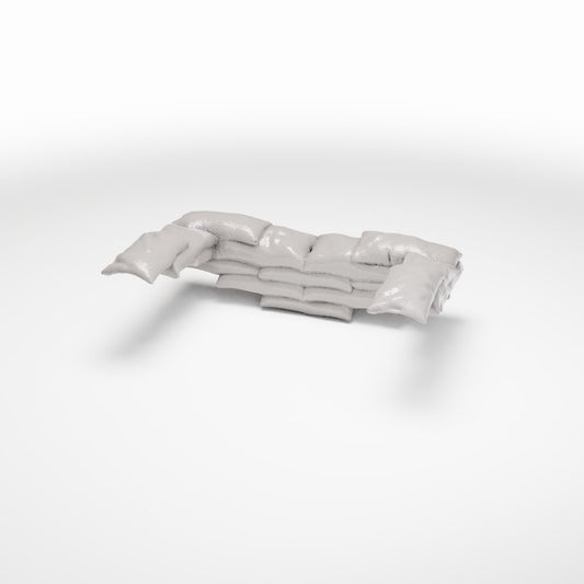 Productfoto diorama en modelbouw 0: Militair diorama: zandzakstelling als accessoire voor militaire diorama’s (Ref. 1782D)