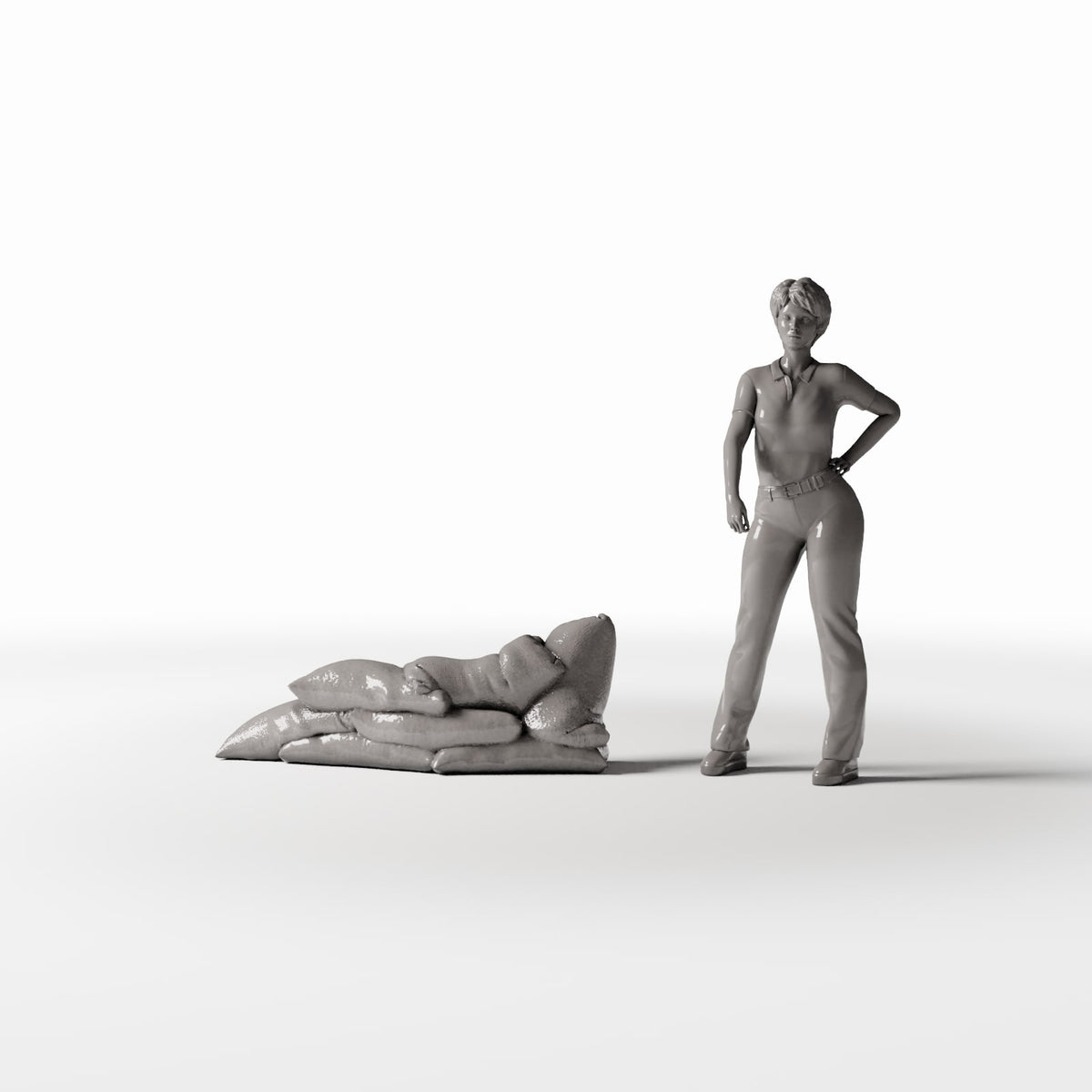 Diorama Modellbau Produktfoto 1: Diorama Militär: Sandsack-Verteidigungsstellung (Ref. 1785D)