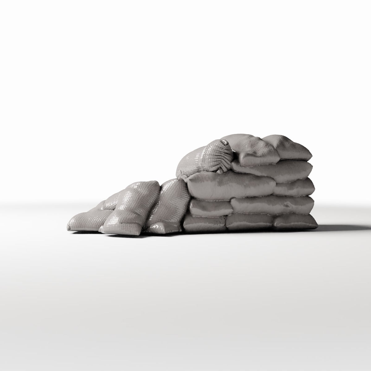 Diorama Modellbau Produktfoto 3: Diorama Militär: Sandsack-Schutzwall für Verteidigungsstellung (Ref. 1787D)
