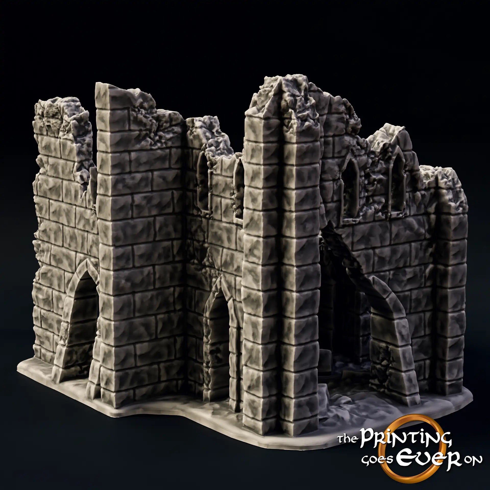 Produktfoto Tabletop 28mm The Printing Goes Ever On (TPGEO)  0: Ruine E - Trümmer einer mittelalterlichen Stadt - Zerstörtes Haus