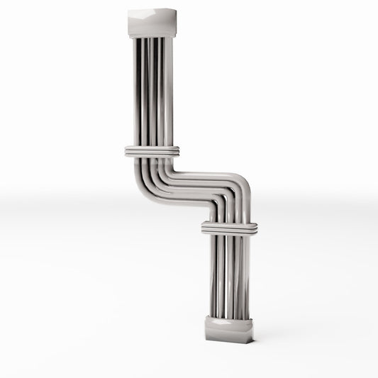 Productfoto diorama en modelbouw 0: Dioramagebouwdetail: wandkabel met aansluitdozen (Ref. 1804D)