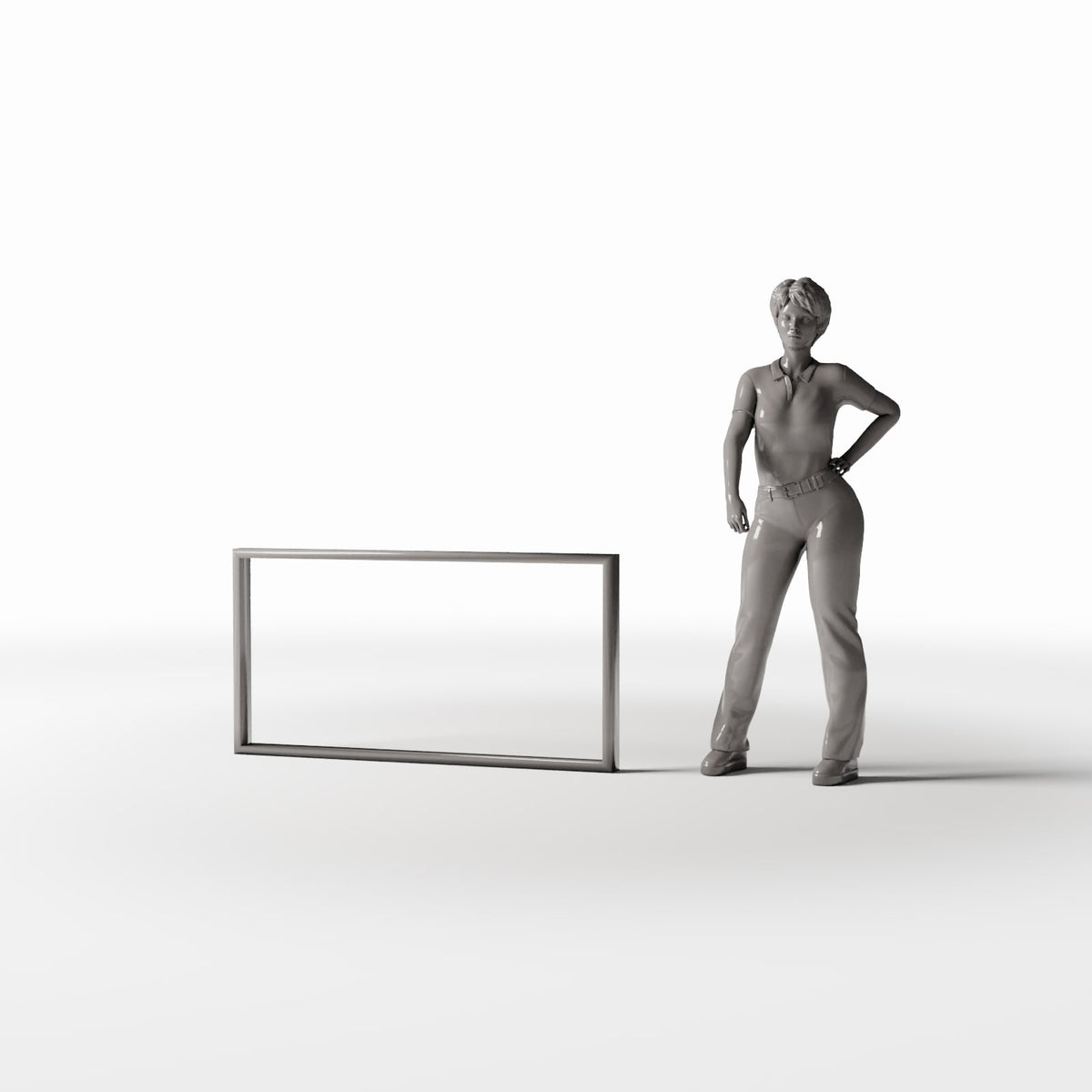 Productfoto diorama en modelbouw 1: Dioramagebouw: rechthoekig raamkozijn voor veldonderkomen (Ref. 1808D)