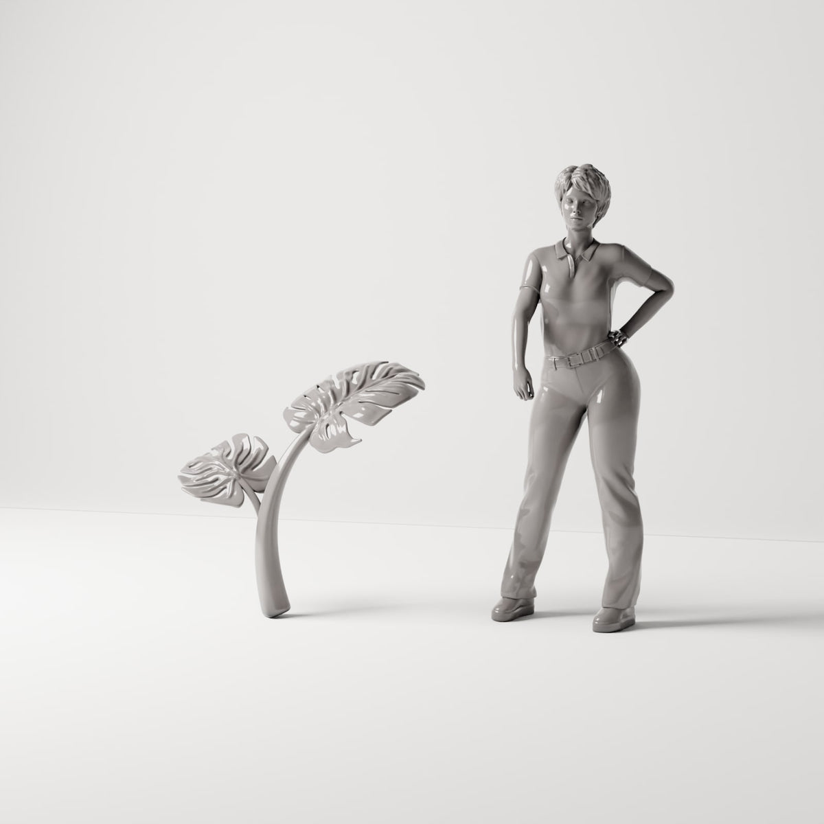 MyPortal 180 1: Dioramaplanten: Monstera-plant met grote bladeren (Ref. 180D)