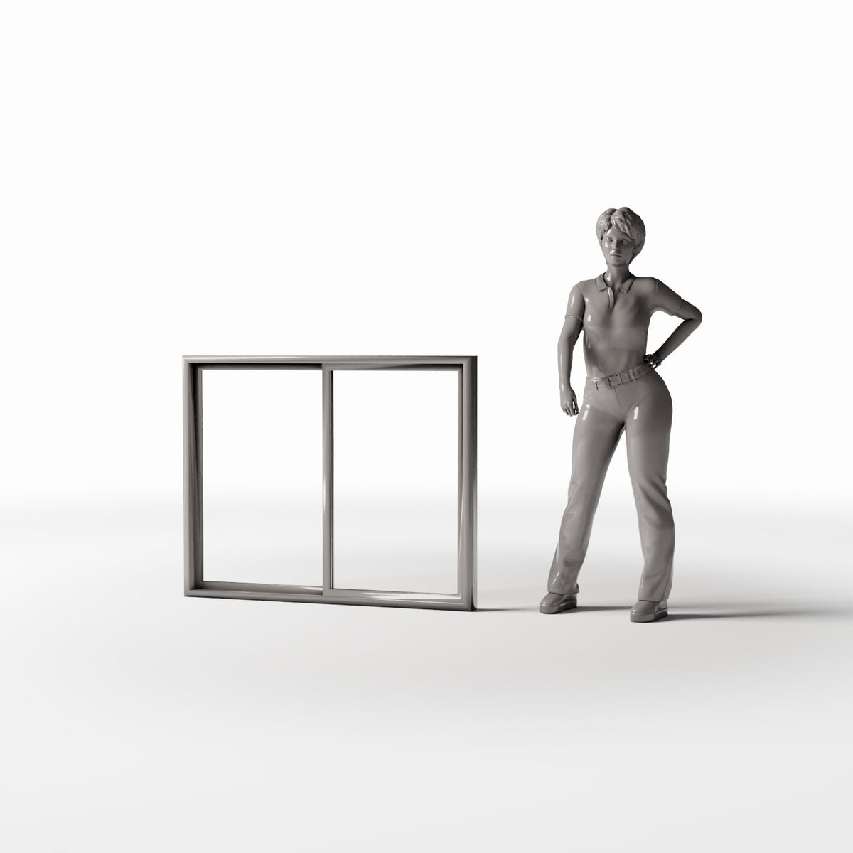 Productfoto diorama en modelbouw 1: Dioramagebouw: Raamkozijn voor militaire veldschuilplaats (Ref. 1811D)