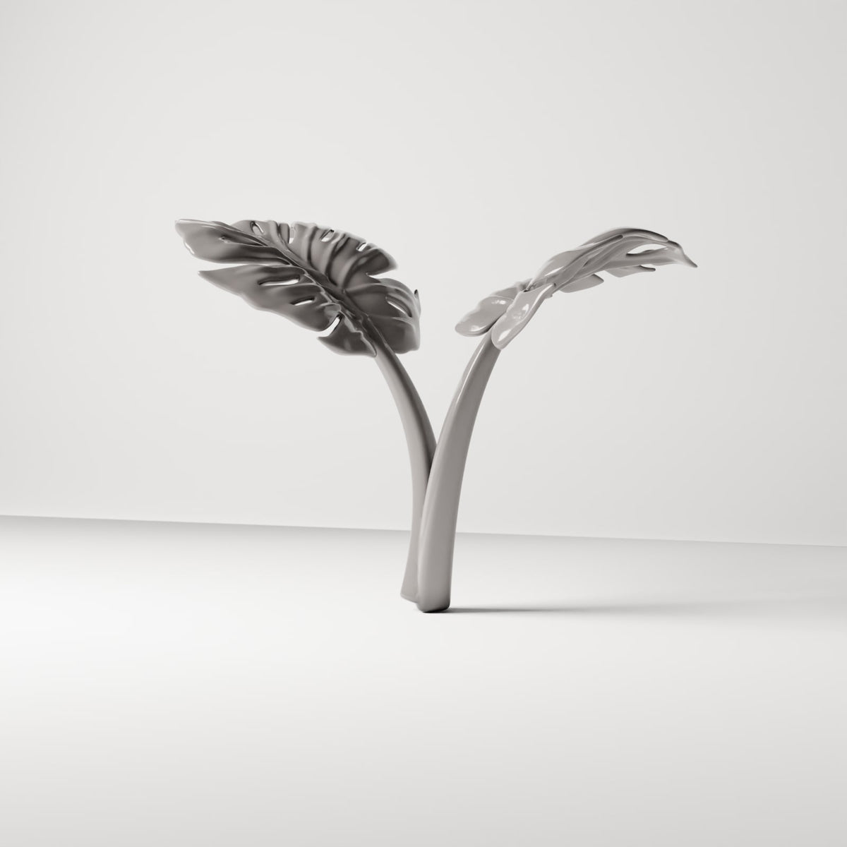 MyPortal 181 0: Diorama Pflanzen: Monstera mit zwei Blättern (Ref. 181D)