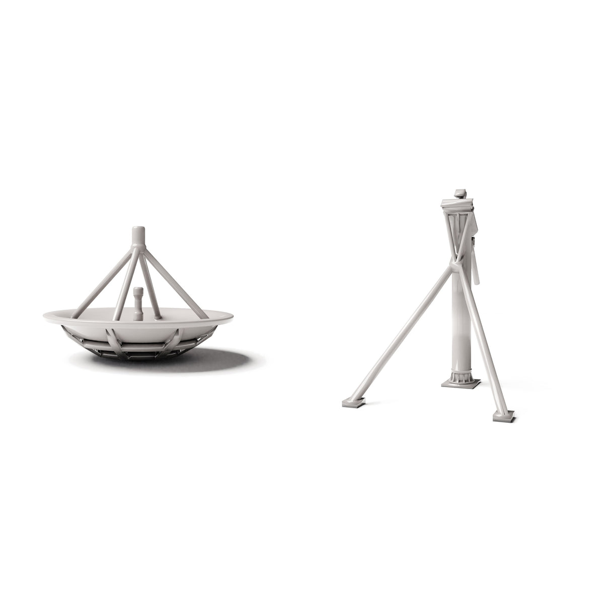 Diorama Modellbau Produktfoto 0: Diorama Militär: Feldantenne mit Parabolschüssel (Ref. 1908D)