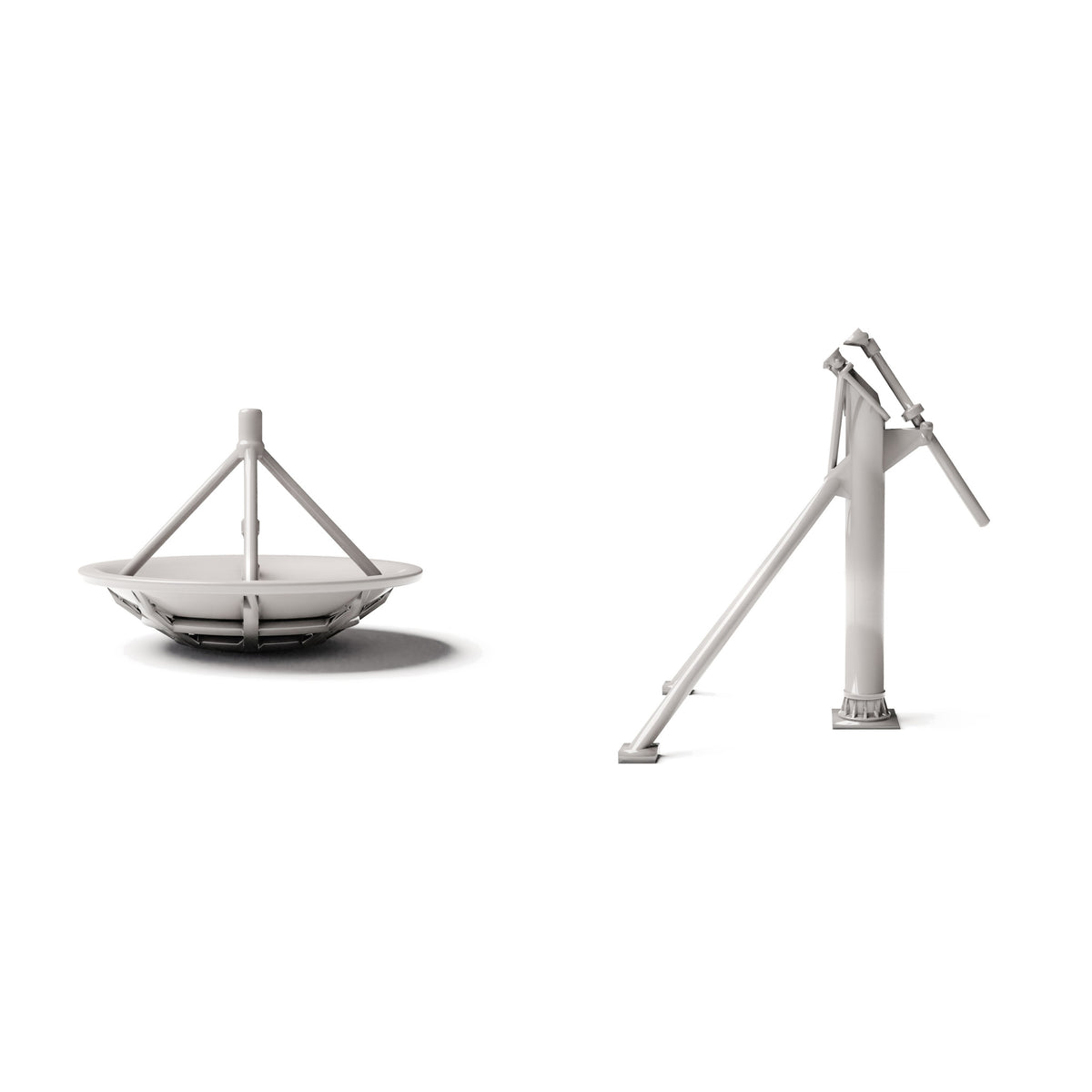 Diorama Modellbau Produktfoto 2: Diorama Militär: Feldantenne mit Parabolschüssel (Ref. 1908D)
