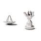 Productfoto diorama en modelbouw 0: Militair diorama: schotelantenne met scharnierende voet – Accessoire voor militair diorama (Ref. 1909D)