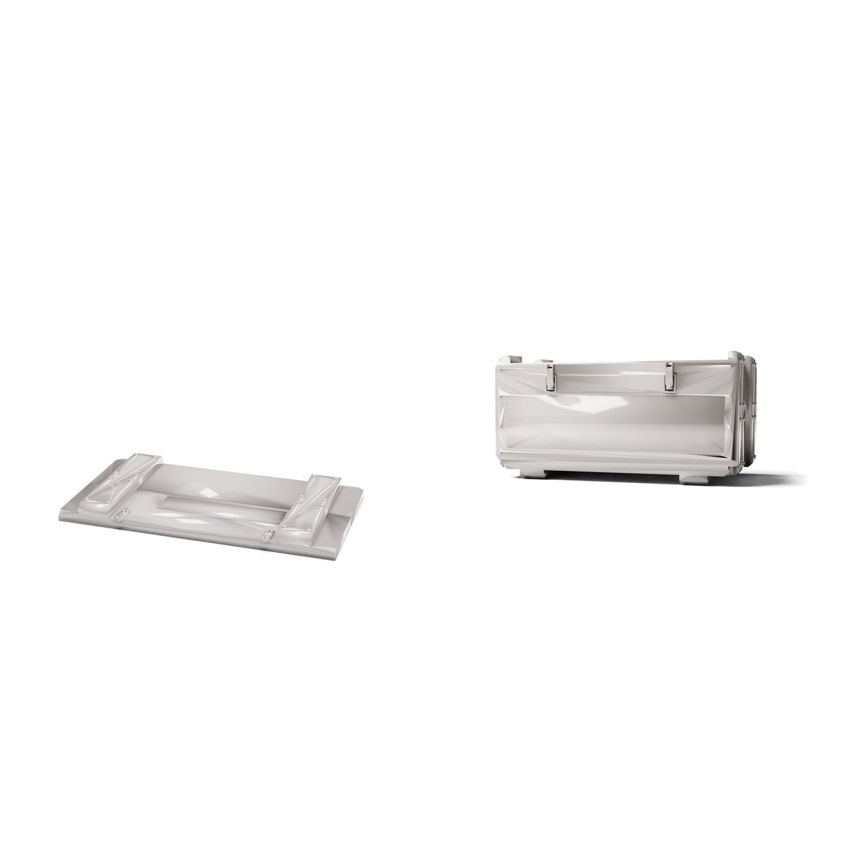 Productfoto diorama en modelbouw 0: Diorama-accessoires: militaire transportkist met deksel (Ref. 1912D)
