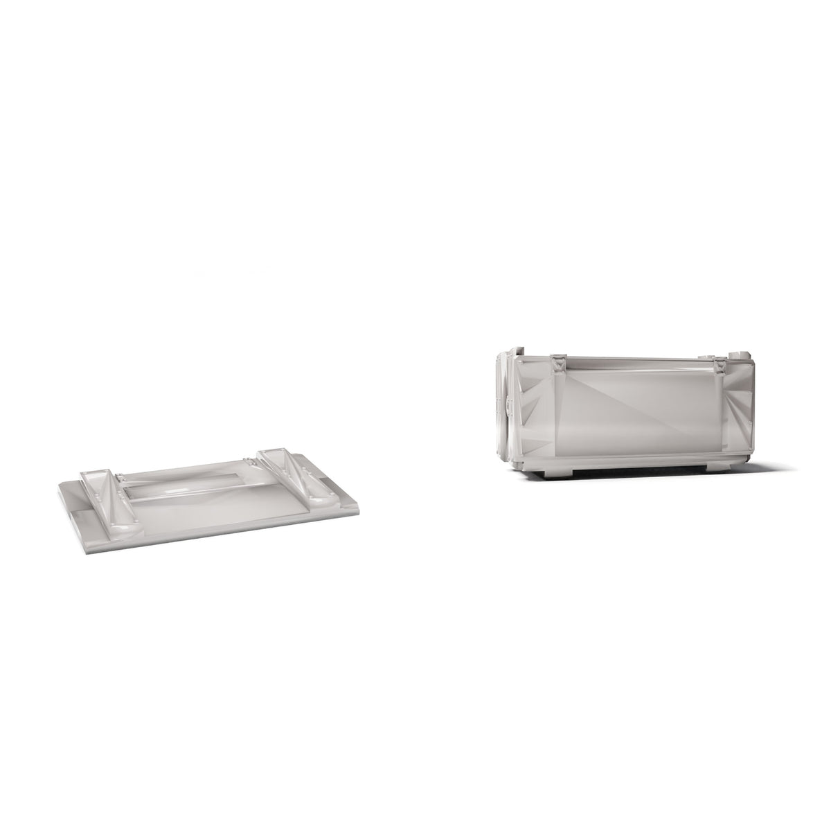 Productfoto diorama en modelbouw 3: Diorama-accessoires: militaire transportkist met deksel (Ref. 1912D)