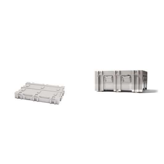 Productfoto diorama en modelbouw 0: Diorama-opslag: miniatuur militaire transportkist (Ref. 1913D)
