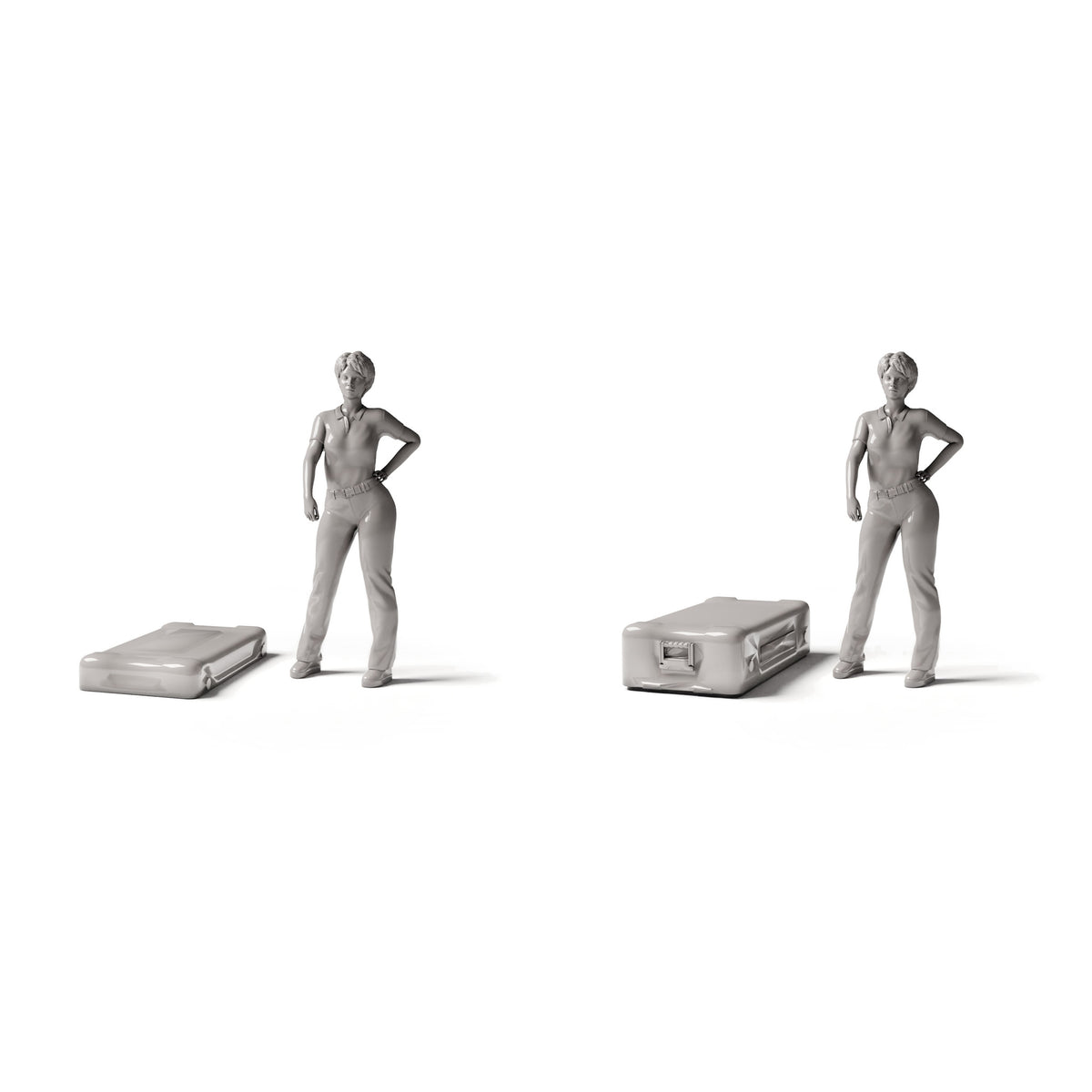 Productfoto diorama en modelbouw 1: Diorama-accessoires: miniatuur militaire transportkist (Ref. 1916D)