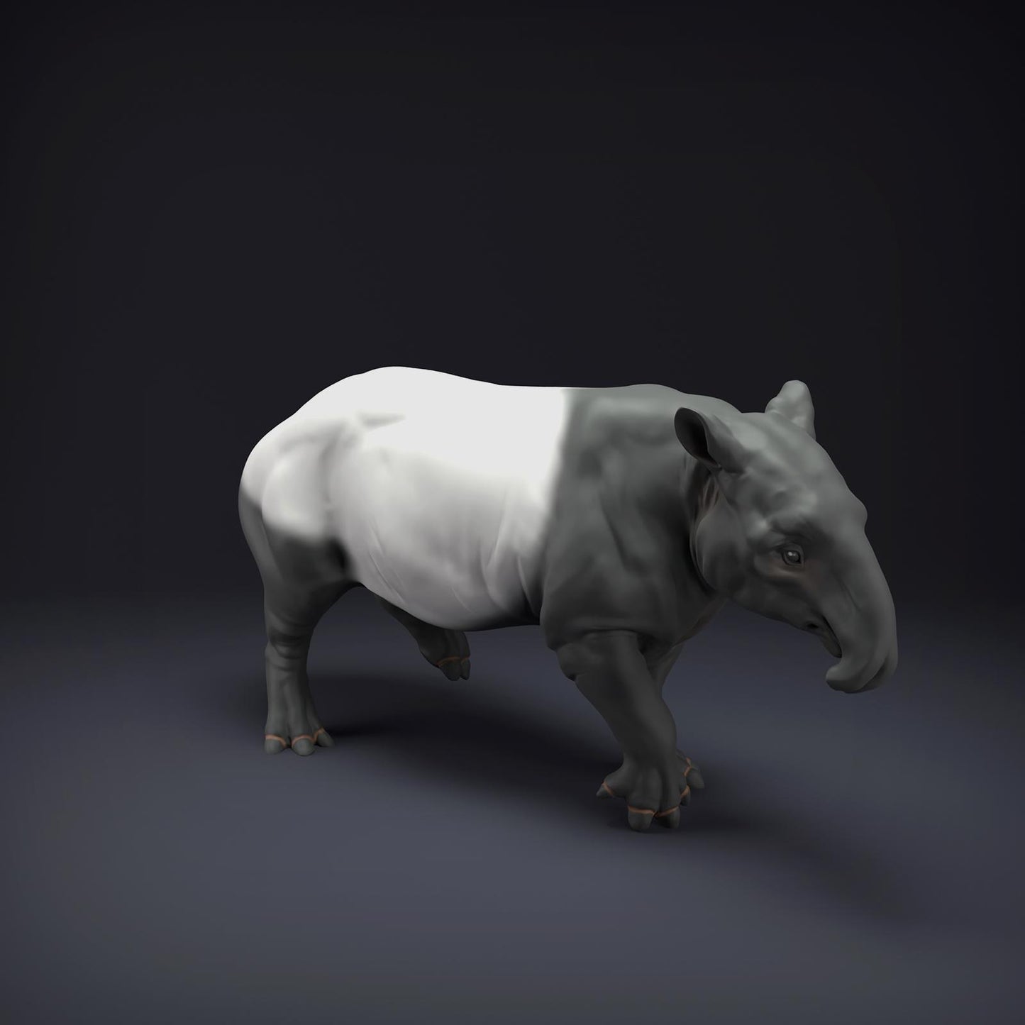 Productfoto Dierfiguur Diorama, Modelbouw: 0: Jungle Dierfiguur: Maleisische Tapir (Ref 01_01_86)