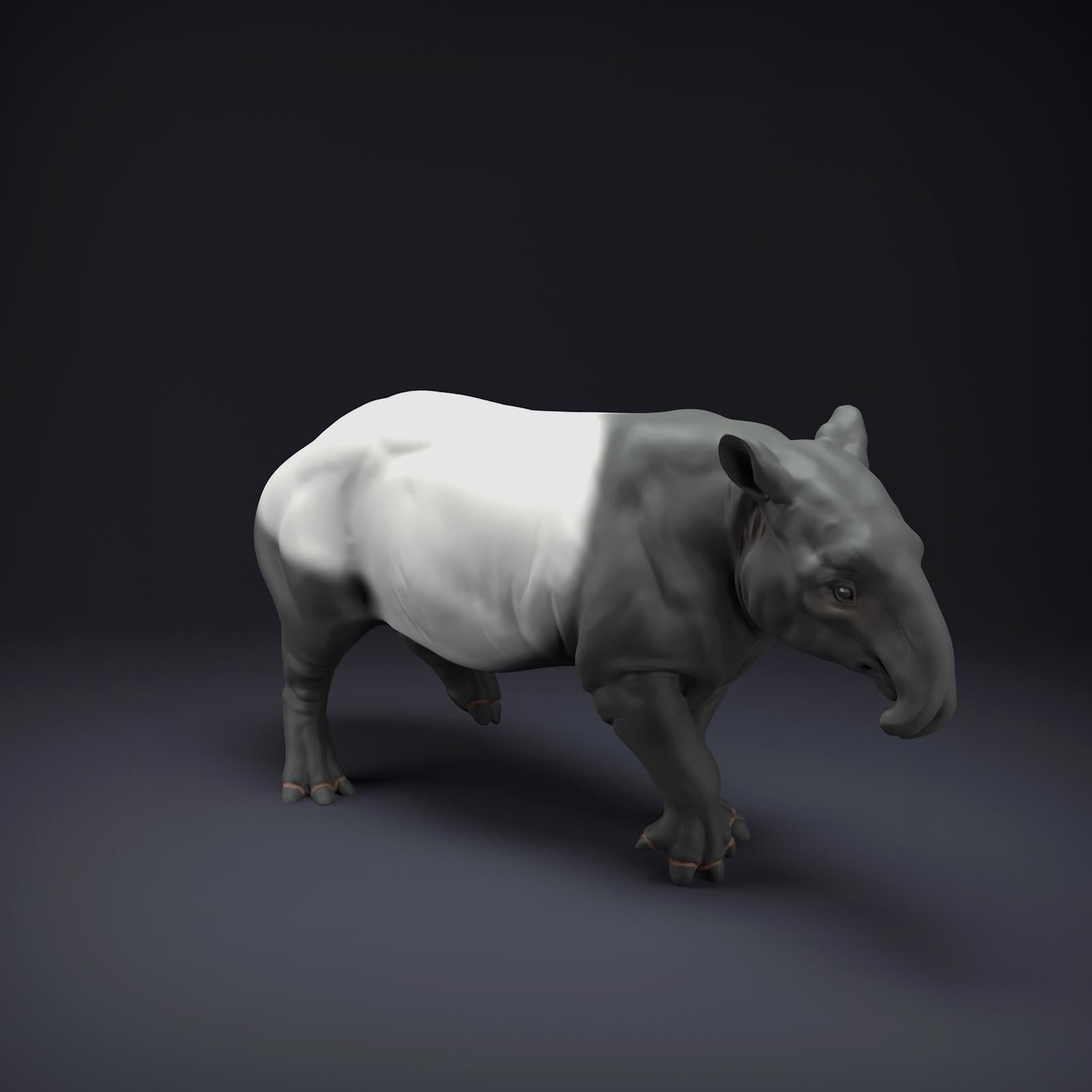 Productfoto Dierfiguur Diorama, Modelbouw: 0: Jungle Dierfiguur: Maleisische Tapir (Ref 01_01_86)