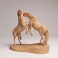 Productfoto Dierfiguur Diorama, Modelbouw: 0: Wilde Dierfiguren: vechtende Mustangs – Paarden (Ref 25_09_03)