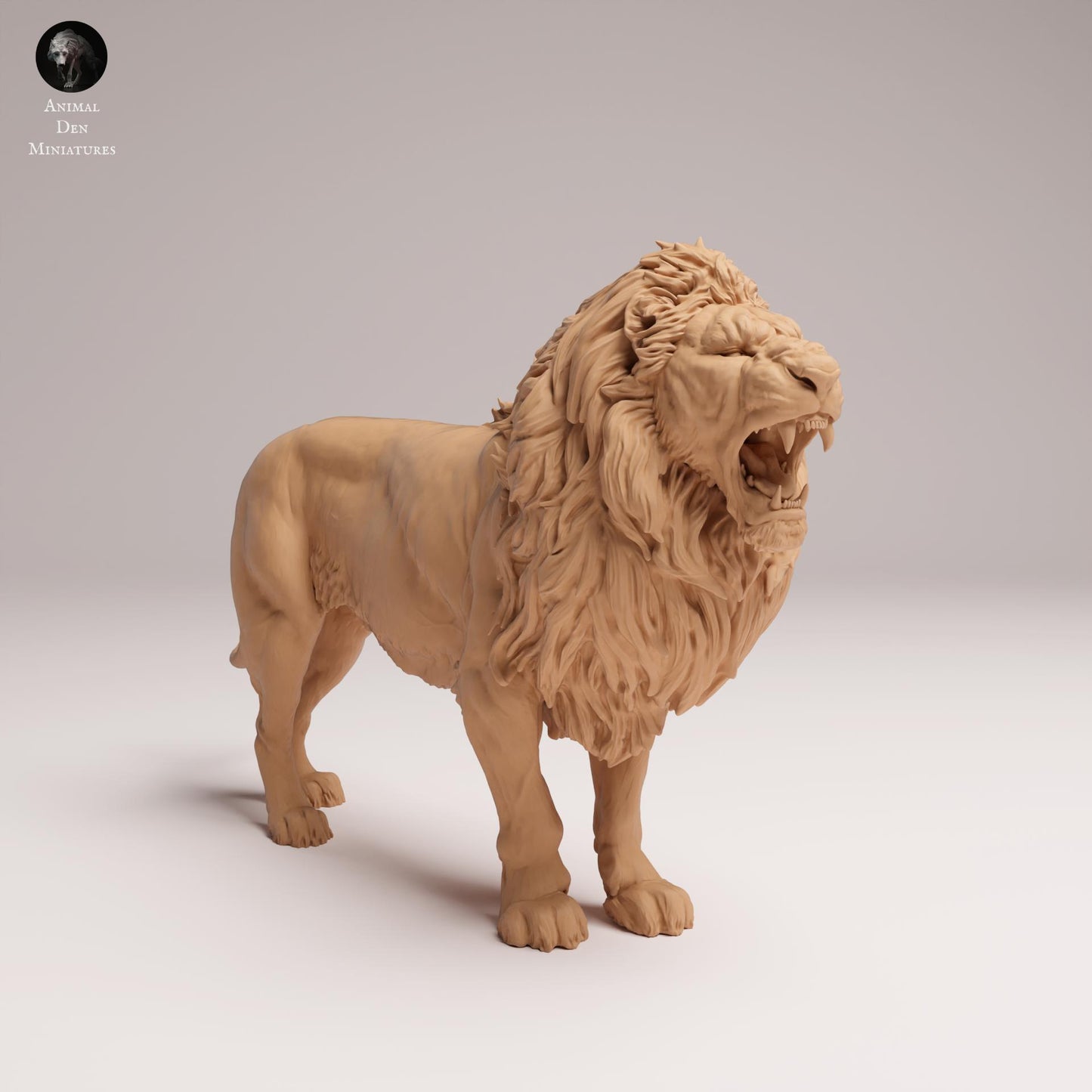 Productfoto Dierfiguur Diorama, Modelbouw: 0: Wilde Dierfiguur: brullende Leeuw – Lion Roar (Ref 25_08_05)