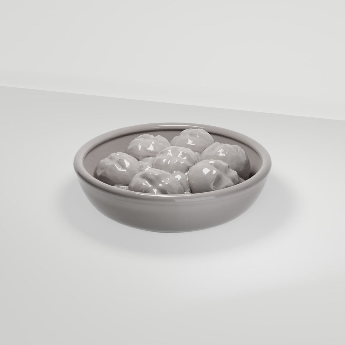 Diorama Modellbau Produktfoto 0: Diorama Küche & Tafel: Keramikschale mit Brot (Ref. 203D)