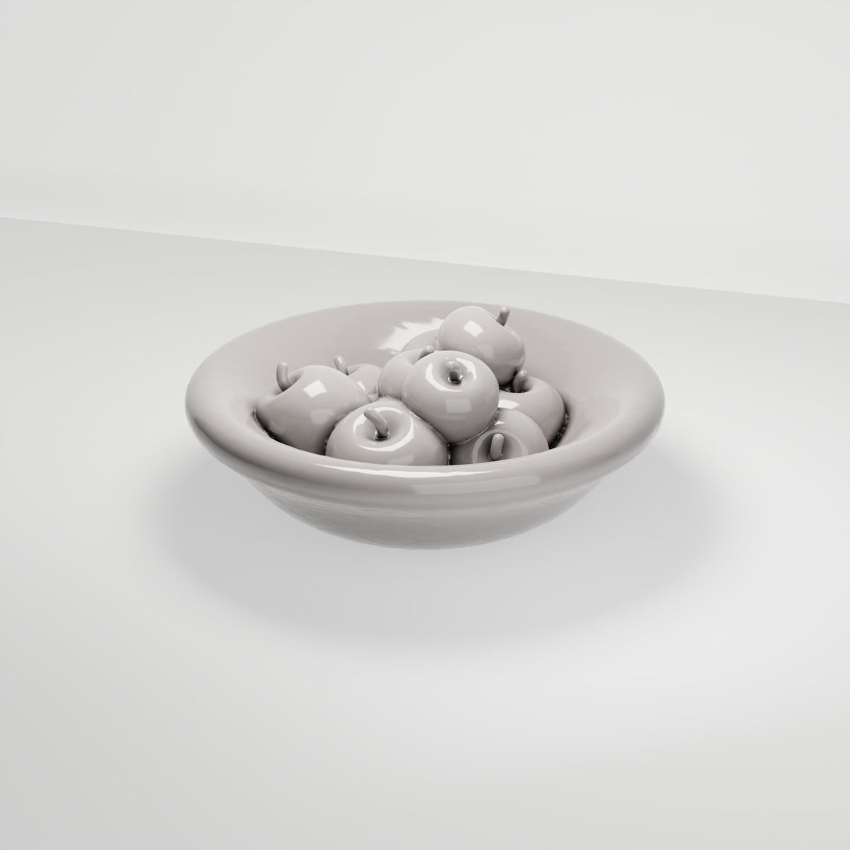 Diorama Modellbau Produktfoto 0: Diorama Küche & Tafel: Obstschale mit Äpfeln (Ref. 204D)