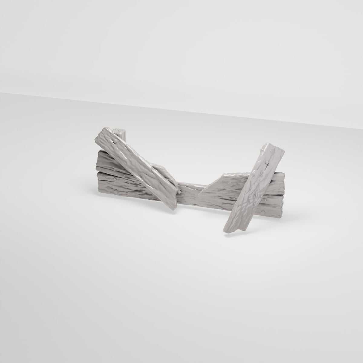 Diorama Modellbau Produktfoto 0: Diorama Gelände: Zerbrochene Holzabsperrung (Ref. 235D)