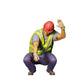 Productfoto 0: Stratenwerker knielend met helm
