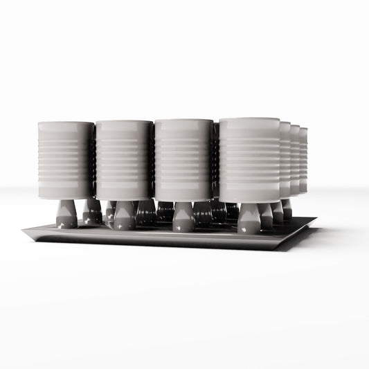 Diorama-modelbouwproductfoto 0: Diorama-opslag: voorraadblikken op transportpallet (Ref. 257D)