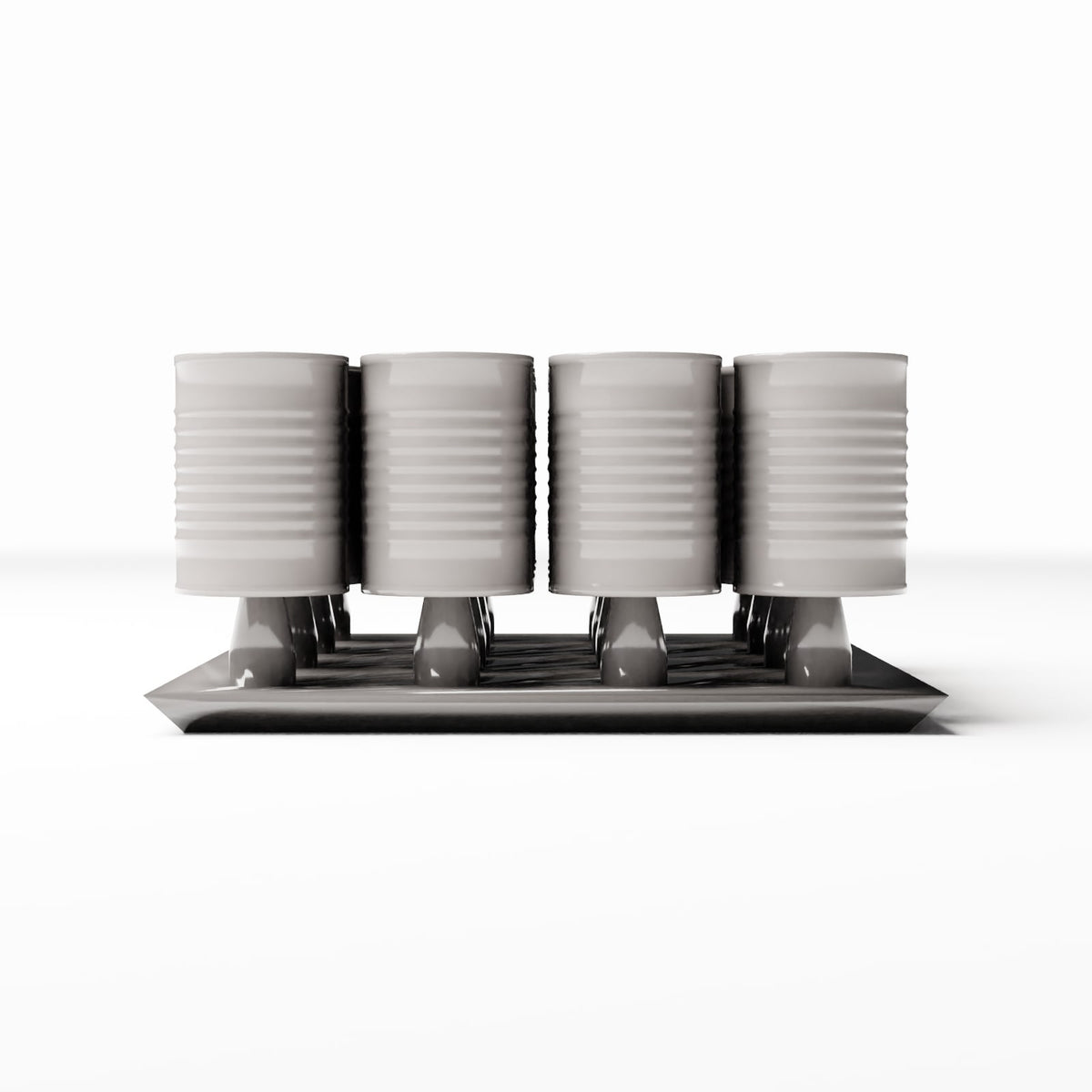 Dioramamodelbouw productfoto 2: Diorama-opslag: voorraadblikken op transportpallet (Ref. 257D)