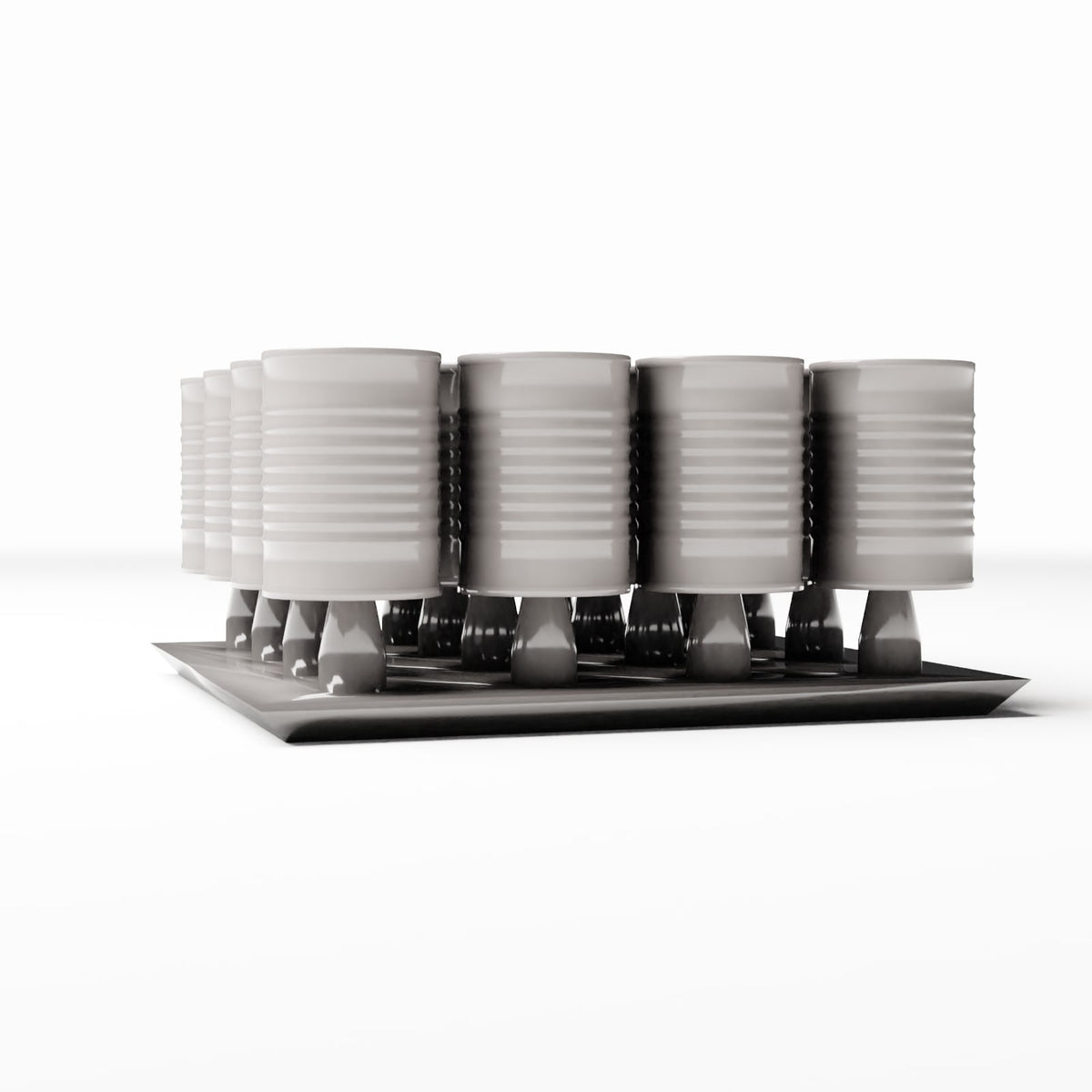 Diorama modelbouw productfoto 3: Diorama-opslag: voorraadblikken op transportpallet (Ref. 257D)