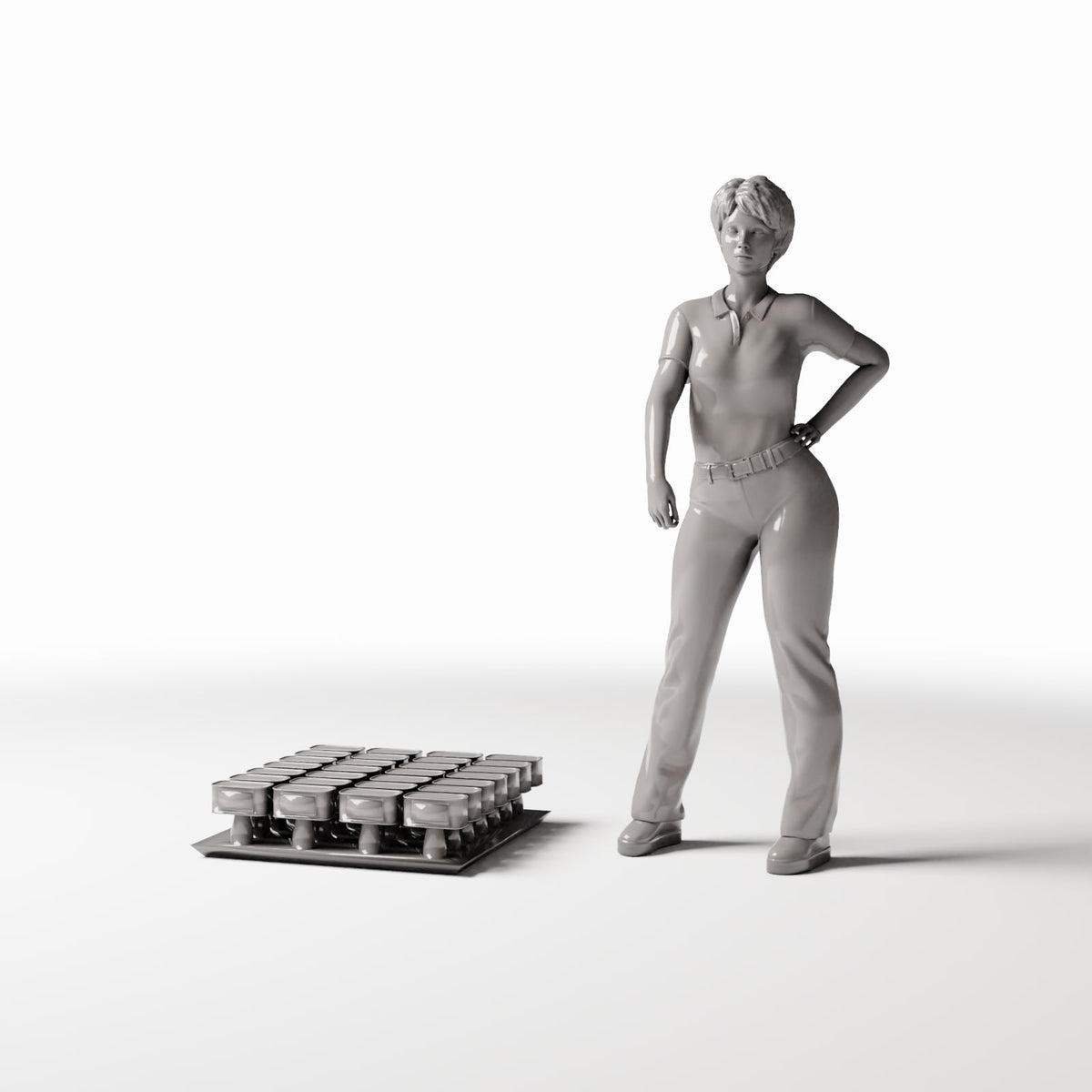 Productfoto 1 van diorama-modelbouw: Diorama-kamp: voorraadjerrycans op dragerplaat (Ref. 269D)