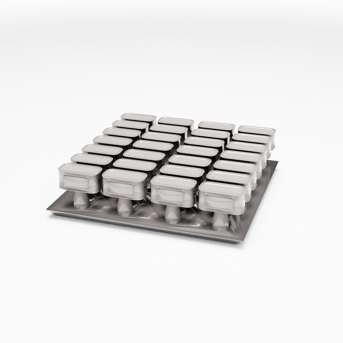 Diorama modelbouw productfoto 0: Diorama-opslag: voorraadjerrycans op een draagplaat (Ref. 269D)