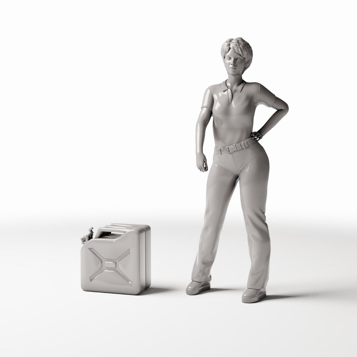 Dioramamodelbouw productfoto 1: Diorama-opstelling: Grote gesloten brandstofjerrycan (Ref. 276D)