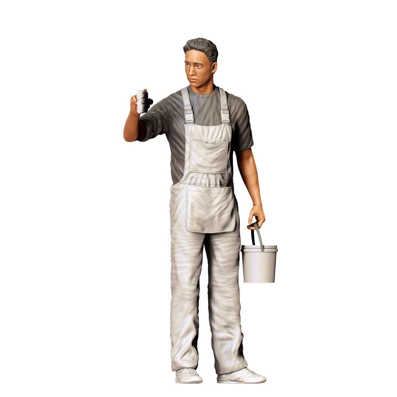 Miniatuurfiguur: Schilder/ Verf met Penseel en Emmer - Vakman (Nr. 278)