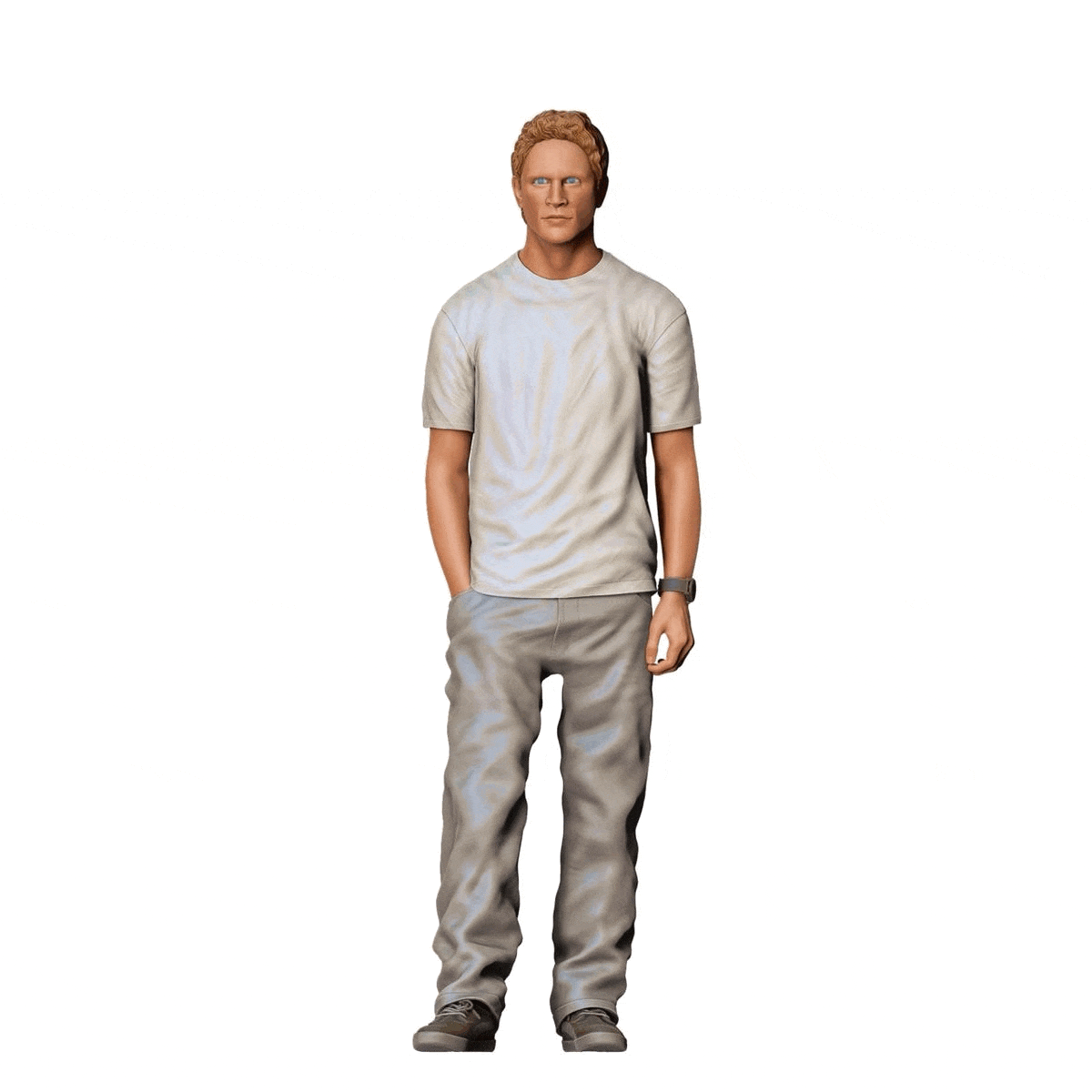 Miniatuurfiguur: Man met shirt en jeans (Nr. 282)