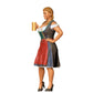 Miniatuurfiguur Oktoberfest: Wiesen gasten: Vrouw in traditionele dirndl outfit met bierpul (Nr. 290)