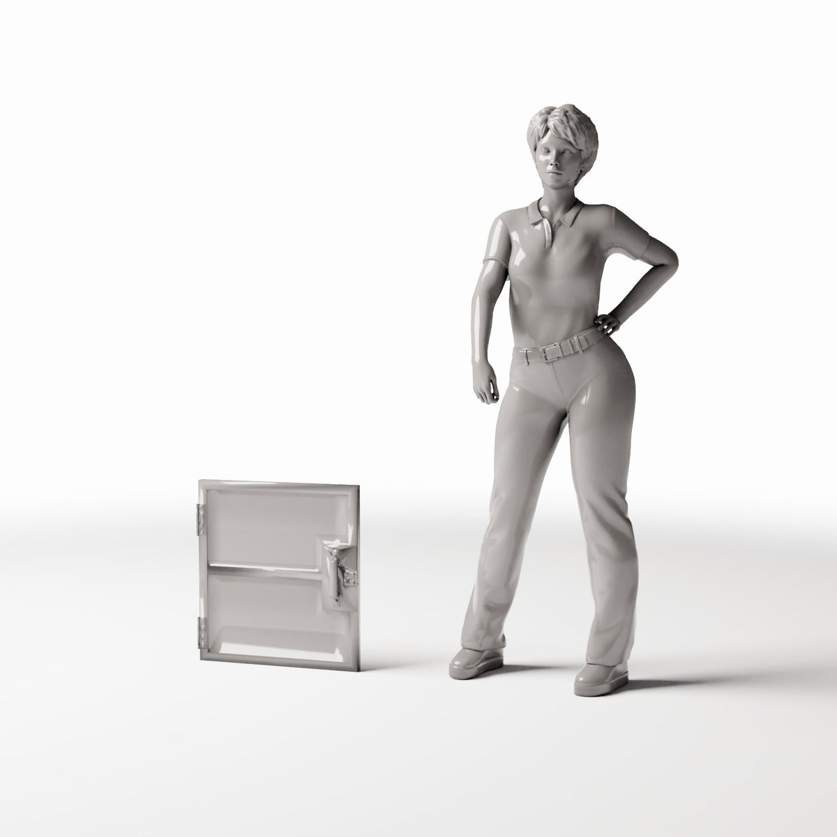 Diorama Modellbau Produktfoto 1: Diorama Militär: Geöffnete Tür für Artillerie-Munitionsschrank (Ref. 299D)