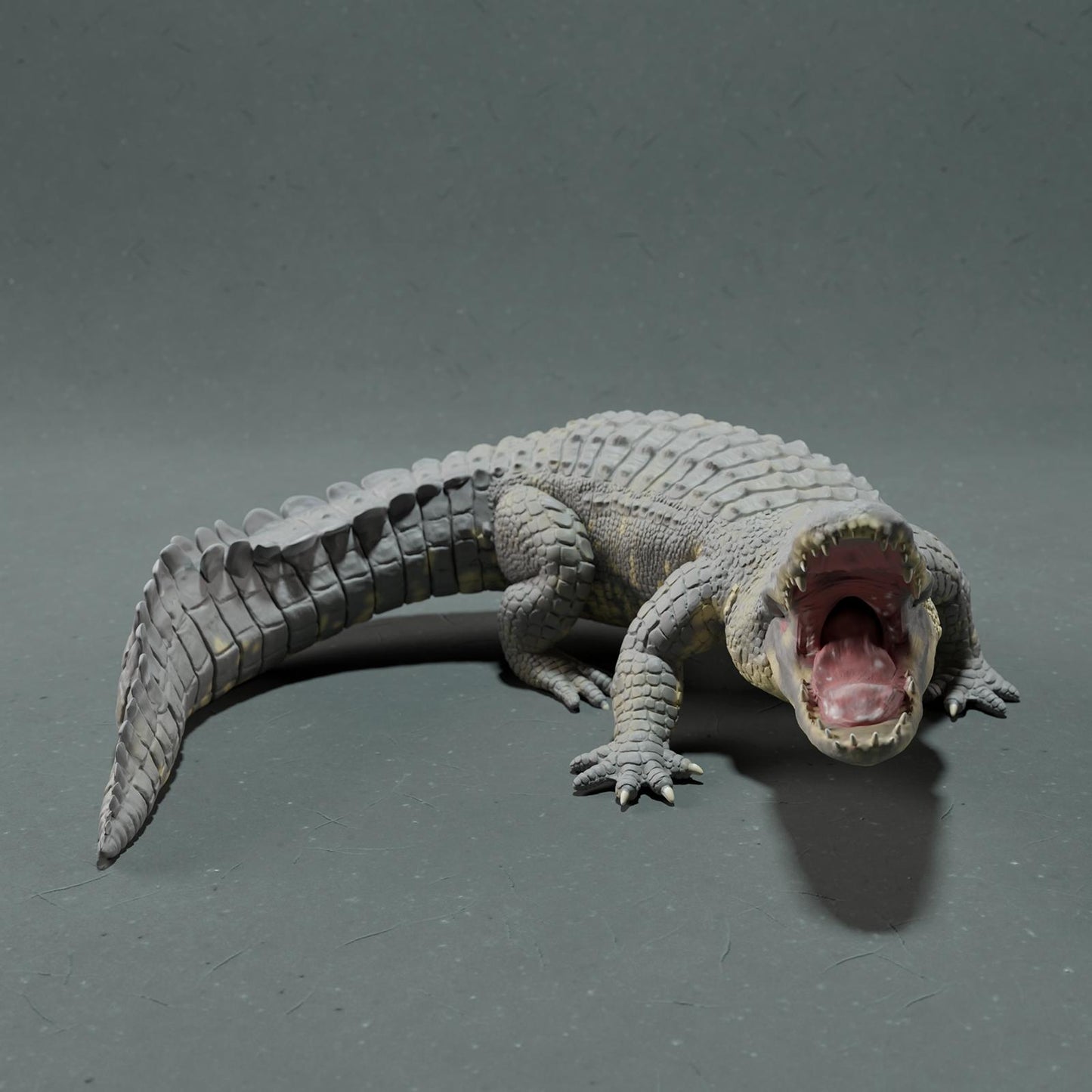 Productfoto Dierfiguur Diorama, Modelbouw: 0: Wilde Dierfiguur: Amerikaanse Alligator – Aanvalshouding (Ref 01_01_78)