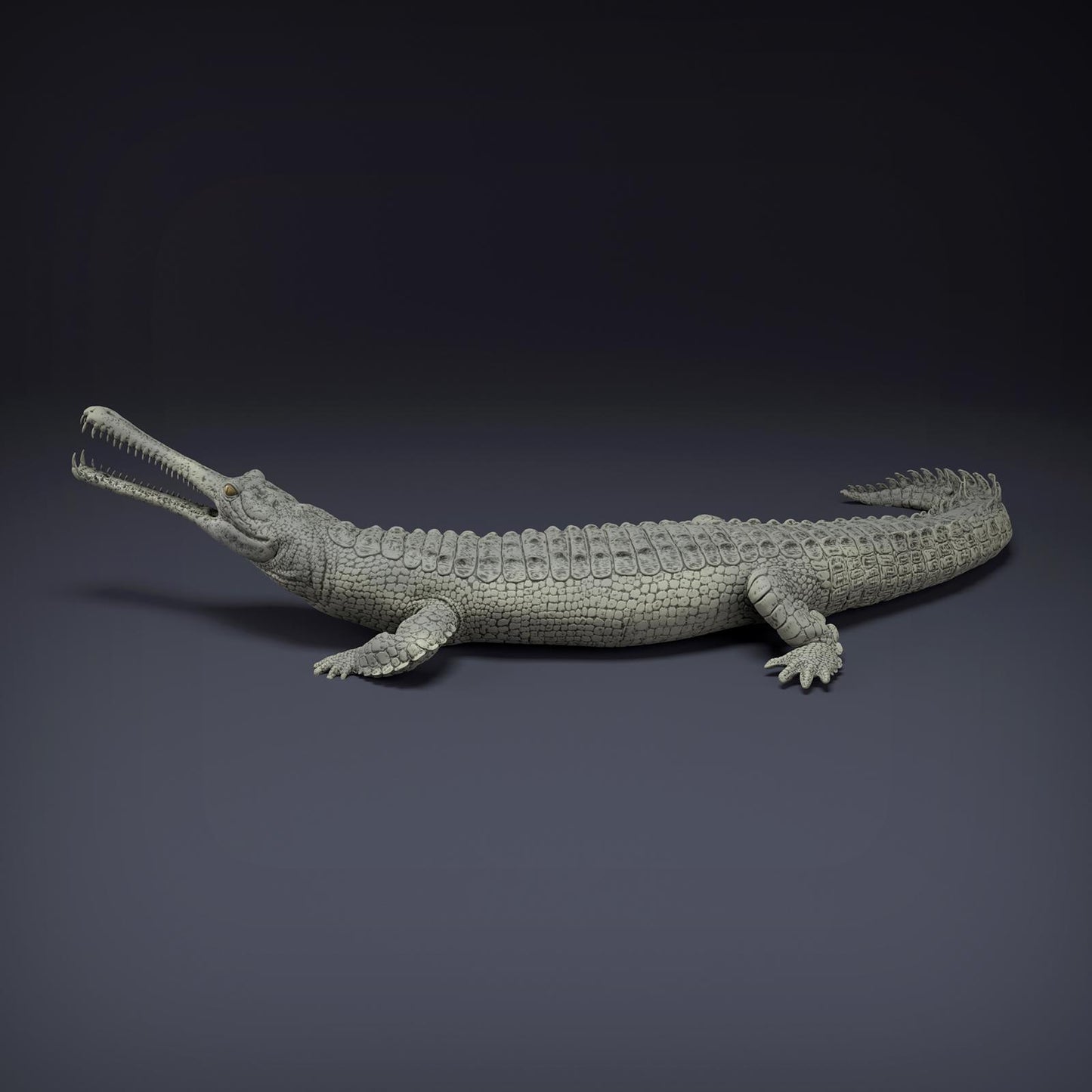 Productfoto Dier Figuur Diorama, Modelbouw: 0: Jungle Dier Figuur: Gangesgavial – Gharial (Ref 01_01_80)