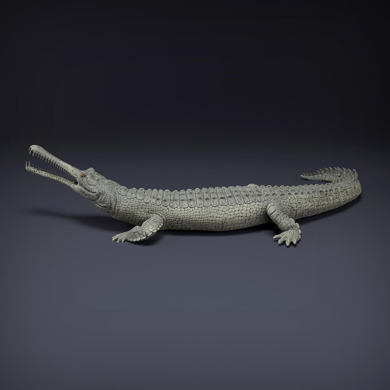 Productfoto Dier Figuur Diorama, Modelbouw: 0: Jungle Dier Figuur: Gangesgavial – Gharial (Ref 01_01_80)