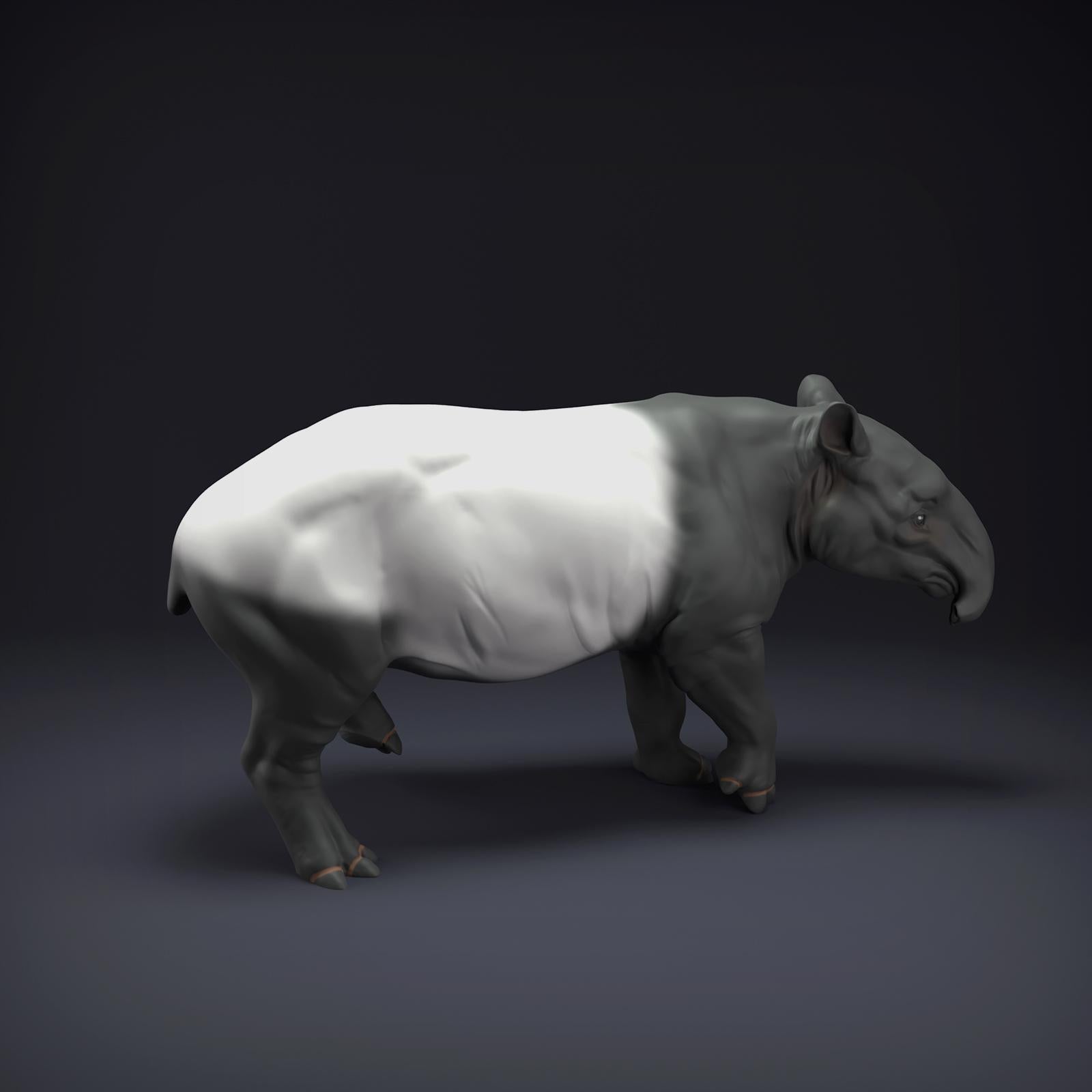 Productfoto Dierfiguur Diorama, Modelbouw: 0: Jungle Dierfiguur: Maleisische Tapir (Ref 01_01_86)