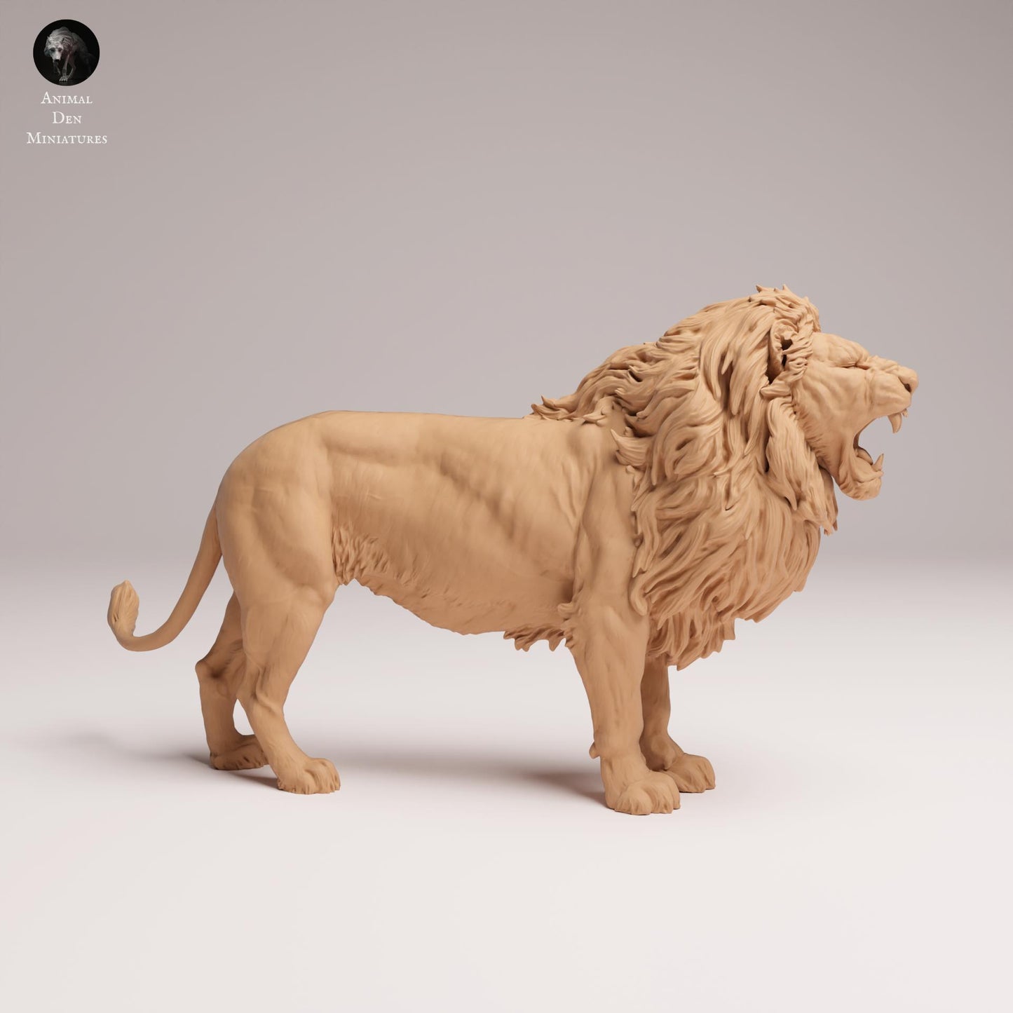 Productfoto Dierfiguur Diorama, Modelbouw: 0: Wilde Dierfiguur: brullende Leeuw – Lion Roar (Ref 25_08_05)
